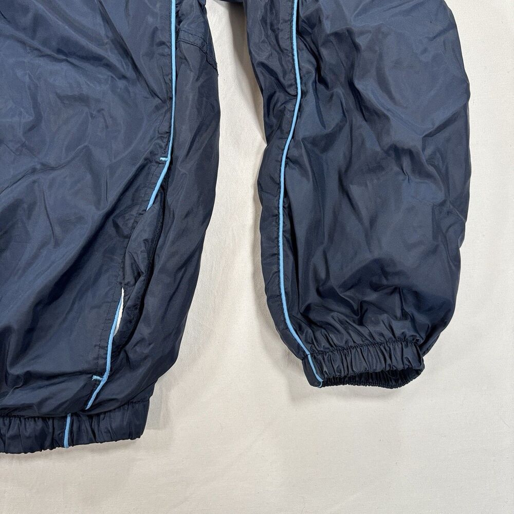 VINTAGE 90s Starter Windbreaker Jacket Mens M Navy Blue Pockets Full Zip Mesh - Picture 5 of 8